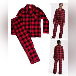 NWOT  Wondershop 2X Red Buffalo Check pajama set w/elastic waist and drawstring